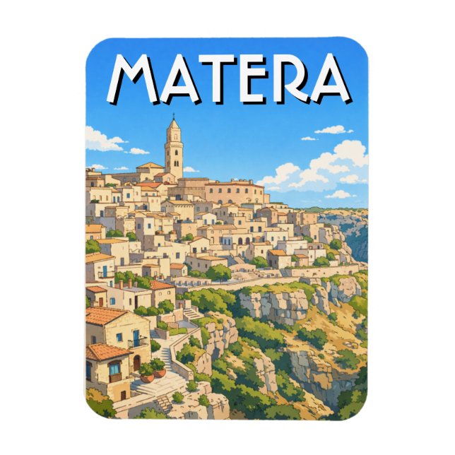 Magnet Flexible Voyage en Italie à Matera (Vertical)