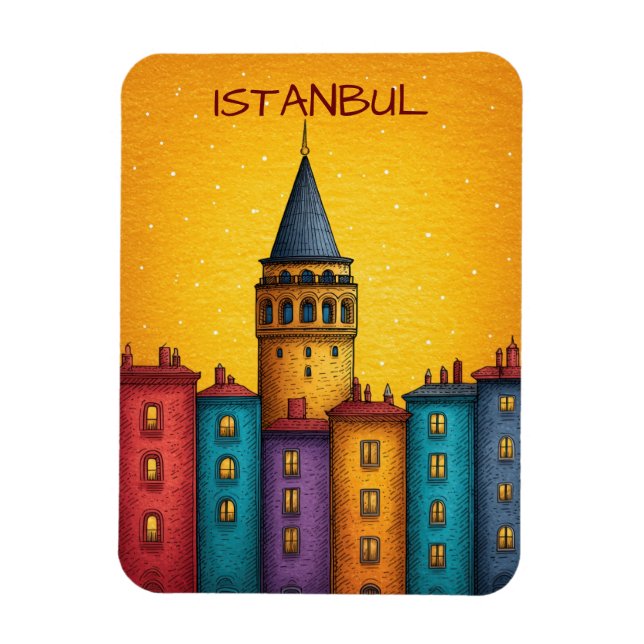 Magnet Flexible Voyage Istanbul Turquie (Vertical)