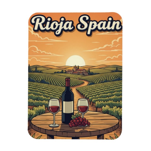Magnet Flexible Voyage La Rioja Espagne (Vertical)