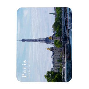 Magnet Flexible Voyage Paris France Tour Eiffel et Seine