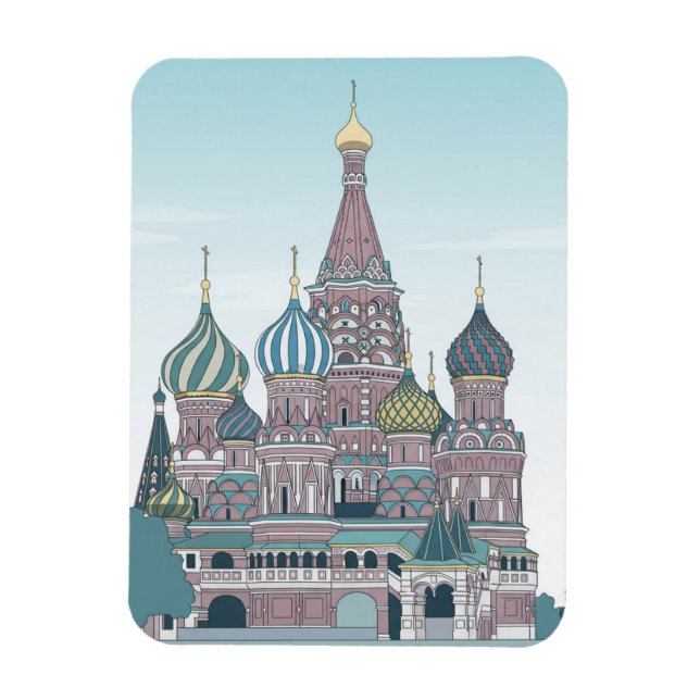 Magnet Flexible Voyage Russie Moscou (Vertical)