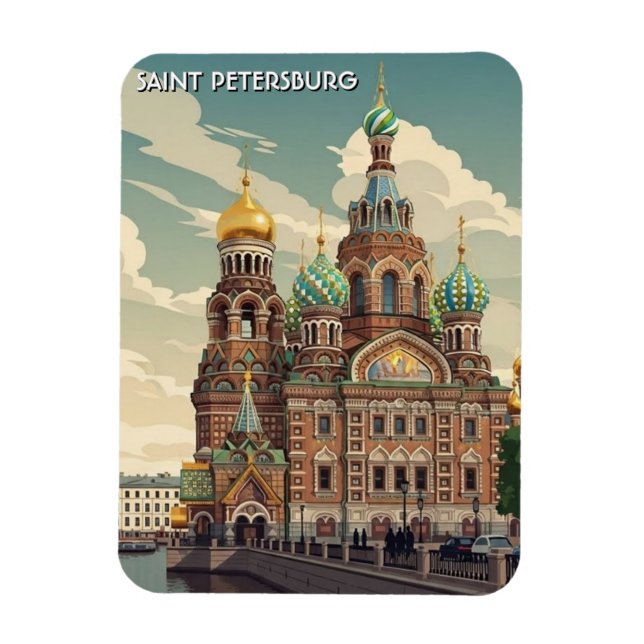 Magnet Flexible Voyage Russie Saint-Pétersbourg (Vertical)