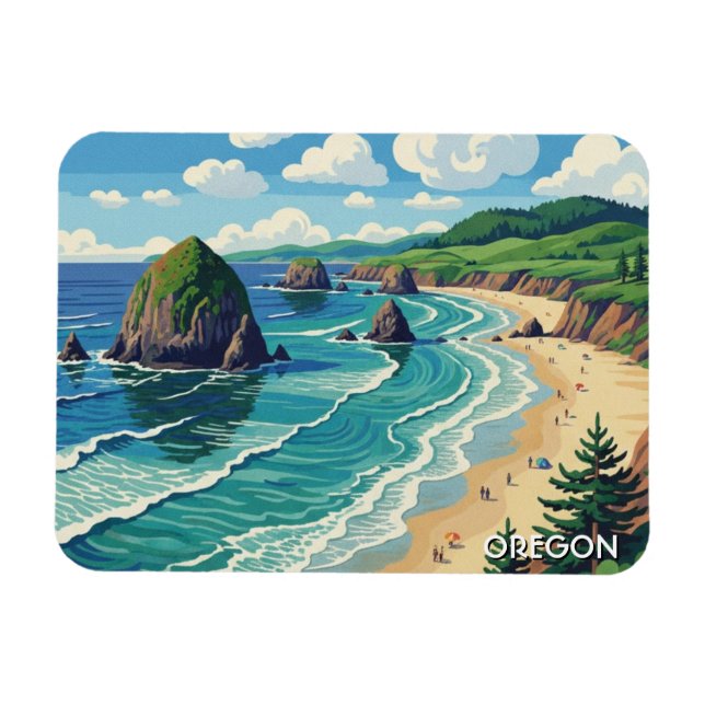 Magnet Flexible Voyage sur la côte de l'Oregon (Horizontal)