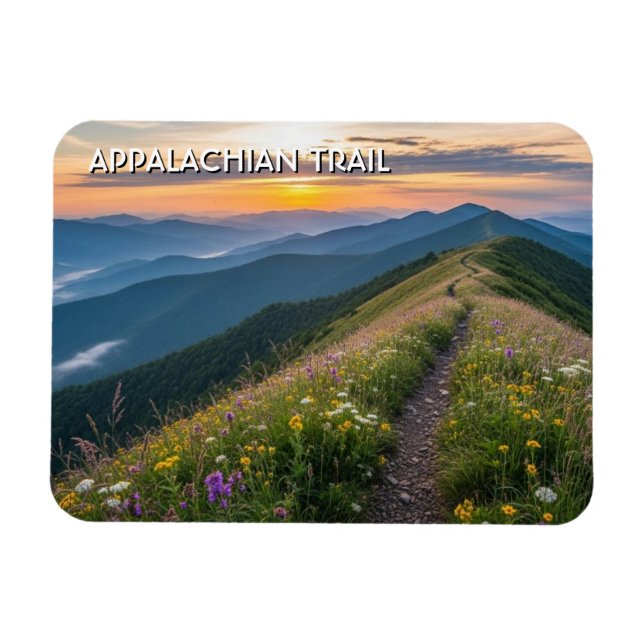 Magnet Flexible Voyage sur le sentier des Appalaches (Horizontal)