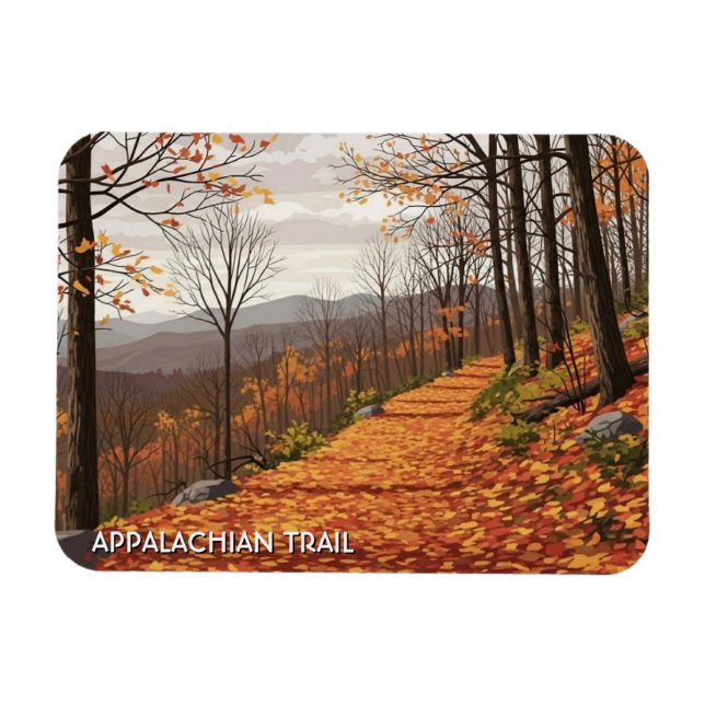Magnet Flexible Voyage sur le sentier des Appalaches (Horizontal)