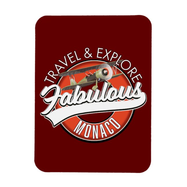 Magnet Flexible voyager explorer fabuleux logo de Monaco (Vertical)