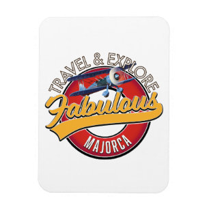 Magnet Flexible voyager explorer fabuleux logo Majorque