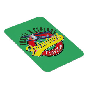 Magnet Flexible Voyagez & Découvrez le Cameroun Fabuleux logo