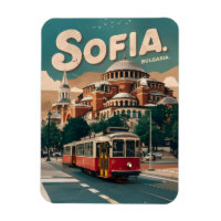 Voyagez Sofia, Bulgarie cadeaux vintage tramway de