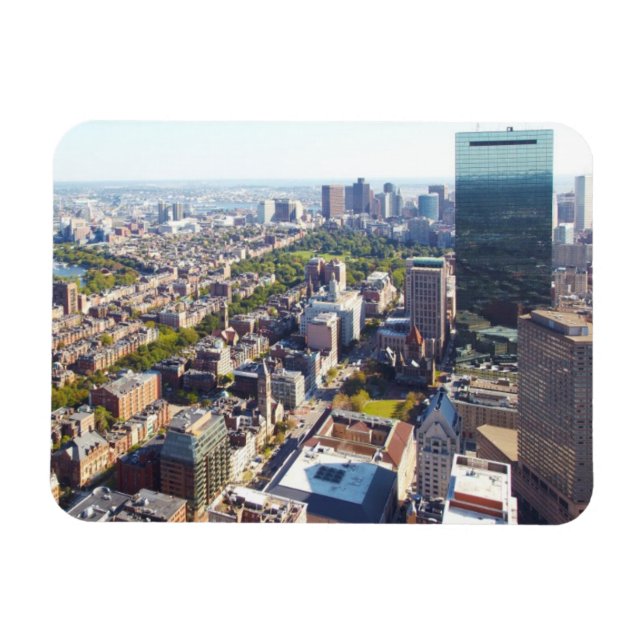 Magnet Flexible Vue aérienne de Boston (Horizontal)
