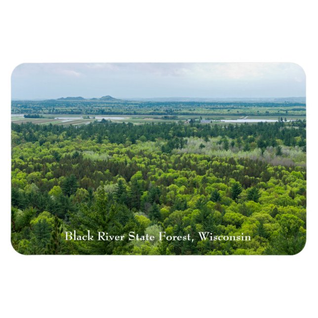 Magnet Flexible Vue aérienne de la forêt de Black River State (Horizontal)