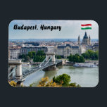 Magnet Flexible Vue aérienne du Pont des Chaînes à Budapest, Hongr<br><div class="desc">Budapest,  Hongrie - Vue aérienne du Pont Chaîne Szechenyi avec Académie des Sciences et Basilique Saint Etienne en arrière - plan - Budapest,  Hongrie</div>