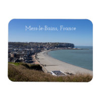 Vue aérienne, Mers-le-Bains, France