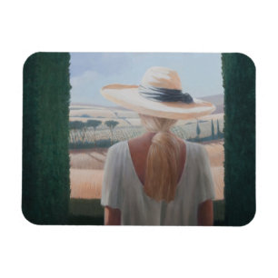 Magnet Flexible Vue arrière Toscane 2012 de fille