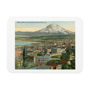 Magnet Flexible Vue cru 1911 de Tacoma, Washington