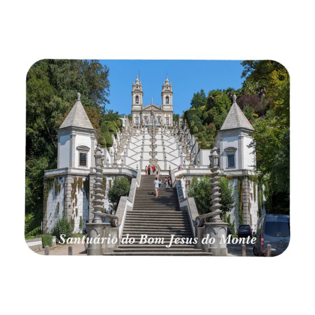 Magnet Flexible Vue de Bom Jesus do Monte. (Horizontal)