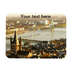 Magnet Flexible Vue de Cologne depuis la cathédrale Photo