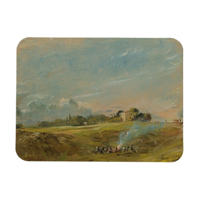 Magnet Flexible Vue de Hampstead Heath, avec des figures autour d' (Horizontal)