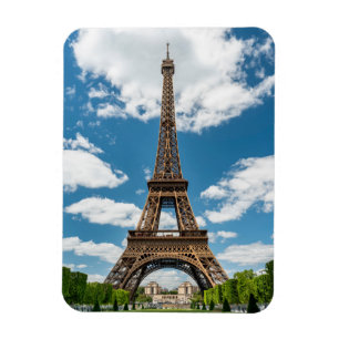 Magnet Flexible Vue de la Tour Eiffel depuis le parc public Champ