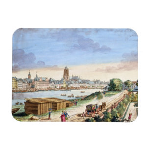 Magnet Flexible Vue de la ville de Francfort, faisant face à des