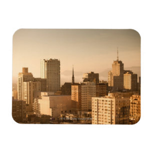 Magnet Flexible Vue de Nob Hill à San Francisco, avec le brouillar