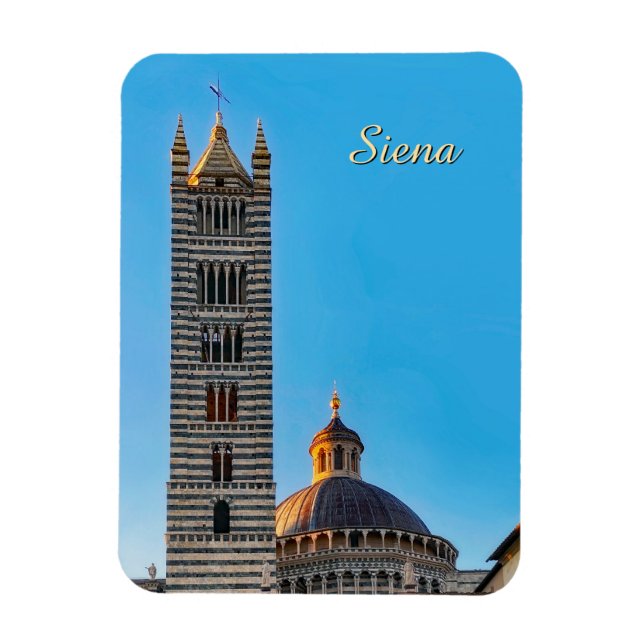Magnet Flexible Vue de Sienne, voyage Italie  (Vertical)