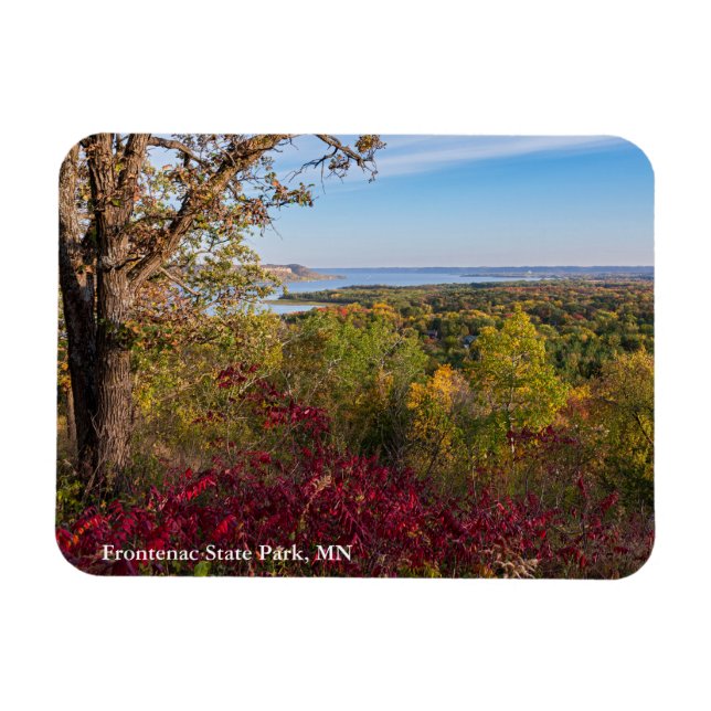 Magnet Flexible vue du lac pepin du parc d'état frontenac (Horizontal)