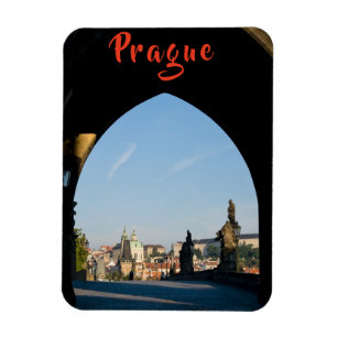 Magnet Flexible Vue du pont Charles à Prague - Tchèque R.