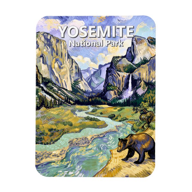 Magnet Flexible Vue du tunnel de l'ours El Capitan à Yosemite dans (Vertical)