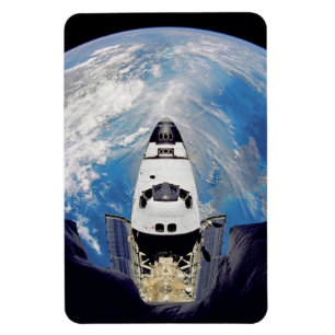 Magnet Flexible Vue Fish Eye de la navette spatiale Atlantis en or