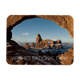 Magnet Flexible Vue hivernale de l'arc de la tourelle du Nord-Oues