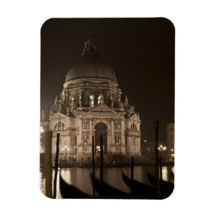 Magnet Flexible Vue nocturne à travers l'eau de San Giorgio Maggio