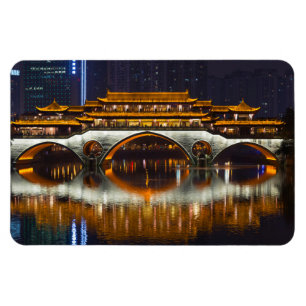 Magnet Flexible Vue nocturne du pont d'Anshun