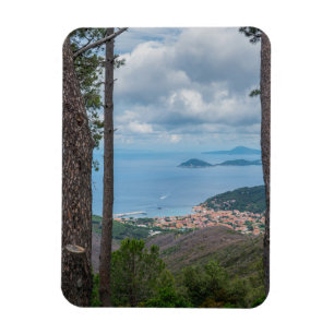 Magnet Flexible Vue pittoresque sur Marciana, Elba