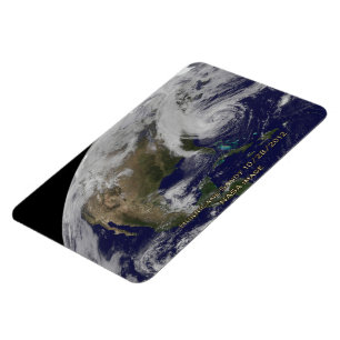 Magnet Flexible Vue satellite de l'ouragan Sandy