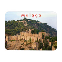 Vue sur la forteresse d'Alcazaba à Malaga.