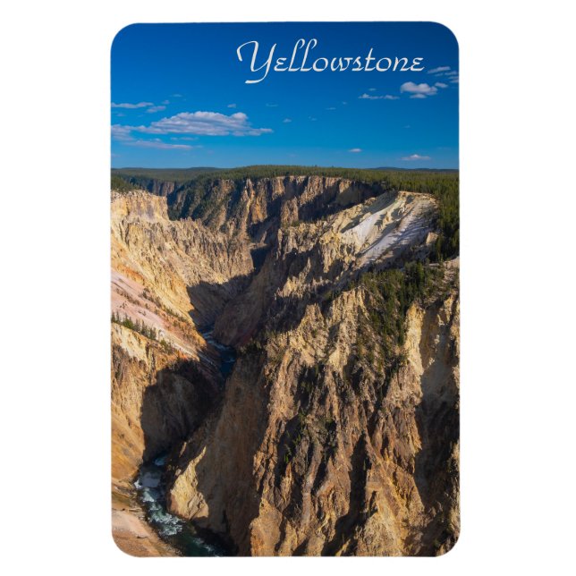 Magnet Flexible Vue sur le Grand Canyon du Yellowstone (Vertical)