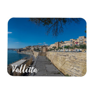 Magnet Flexible Vue sur le mur de la ville et le port de La Valett