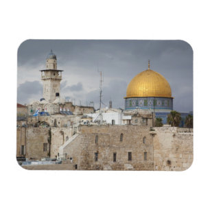 Magnet Flexible Vue sur Western Wall Plaza, en fin d'après-midi