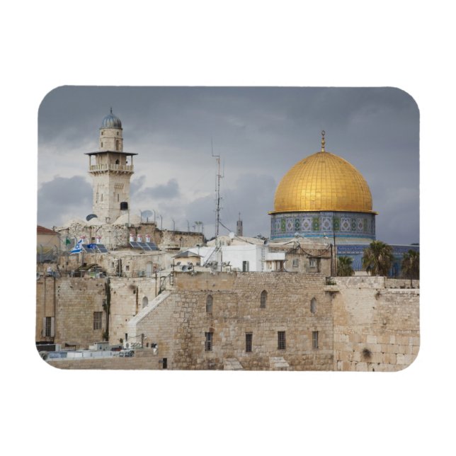 Magnet Flexible Vue sur Western Wall Plaza, en fin d'après-midi (Horizontal)