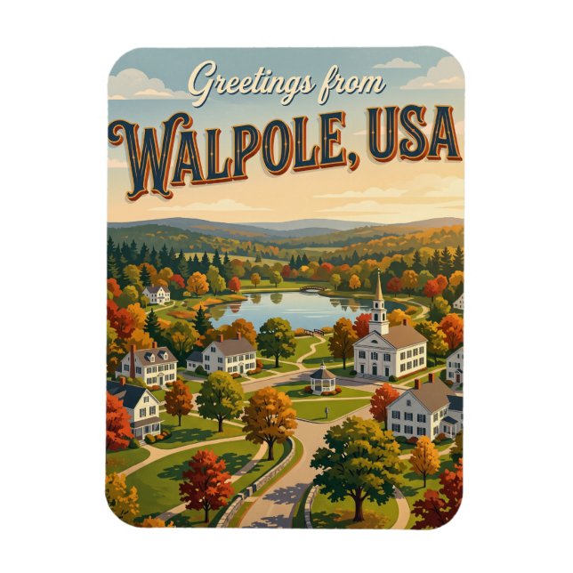 Magnet Flexible Walpole États-Unis (Vertical)