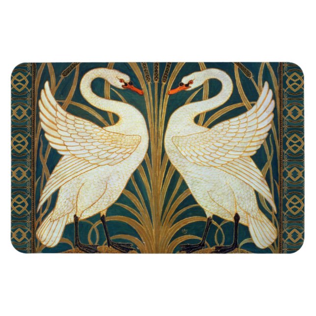 Magnet Flexible Walter Crane Swan (Horizontal)