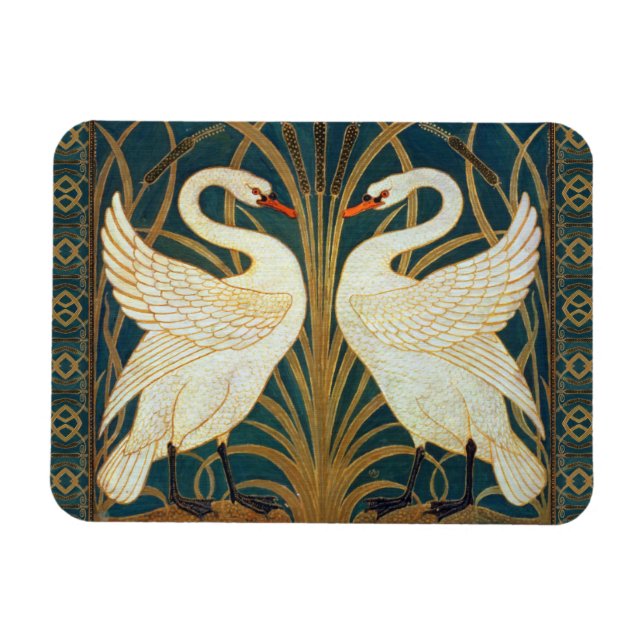 Magnet Flexible Walter Crane Swan (Horizontal)