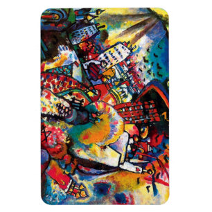 Magnet Flexible Wassily Kandinsky - Art Abstrait Cityscape de Mosc