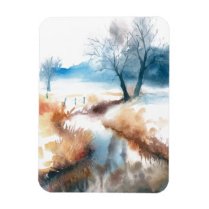 Magnet Flexible Watercolor art campagne