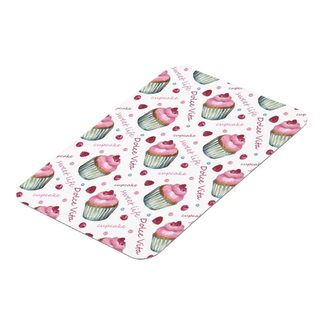 Magnet Flexible Watercolor cupcakes (Côté Gauche)