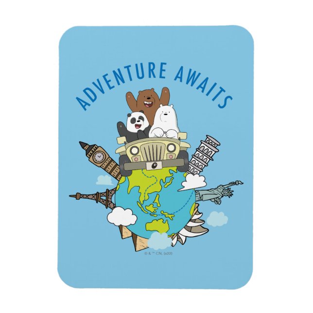 Magnet Flexible We Bare Bears - Adventure Awaits (Vertical)