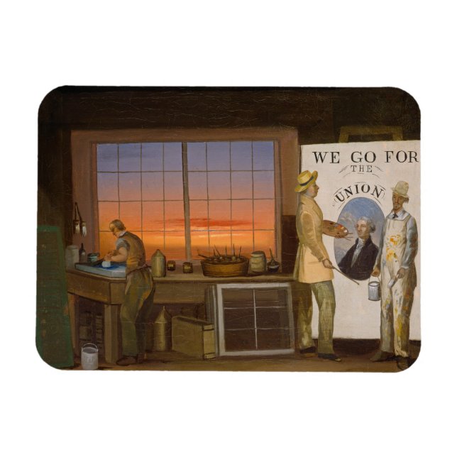 Magnet Flexible "We Go for the Union", vers 1840-1850 (huile sur t (Horizontal)