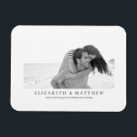 Magnet Flexible Wedding | Elegant Modern Custom Photo<br><div class="desc">This design is a simple,  elegant,  modern template. Add  custom photos</div>