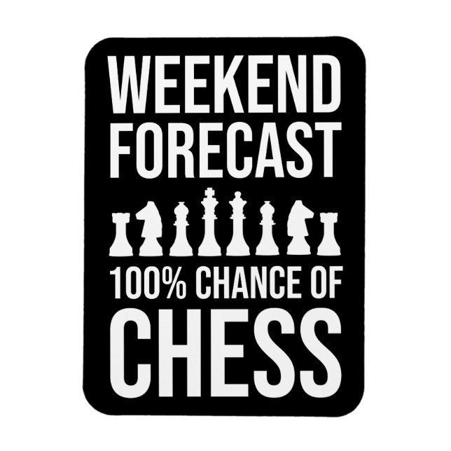 Magnet Flexible Weekend Forecast - 100% Chance of Chess (Vertical)